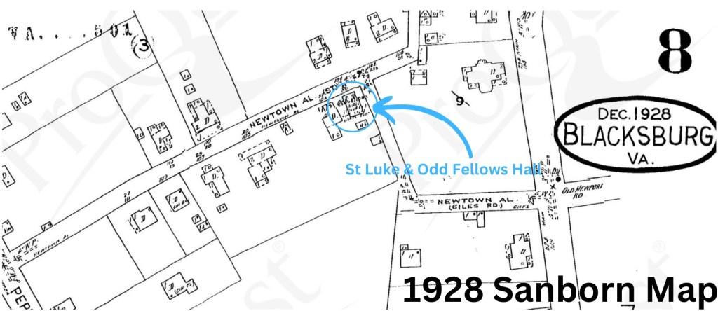 1928 Sanborn Fire Map of Blacksburg